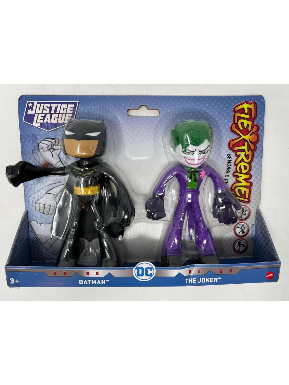 DC Comics Justice League Batman (Black Suit) & Joker Flextreme Figures 2019